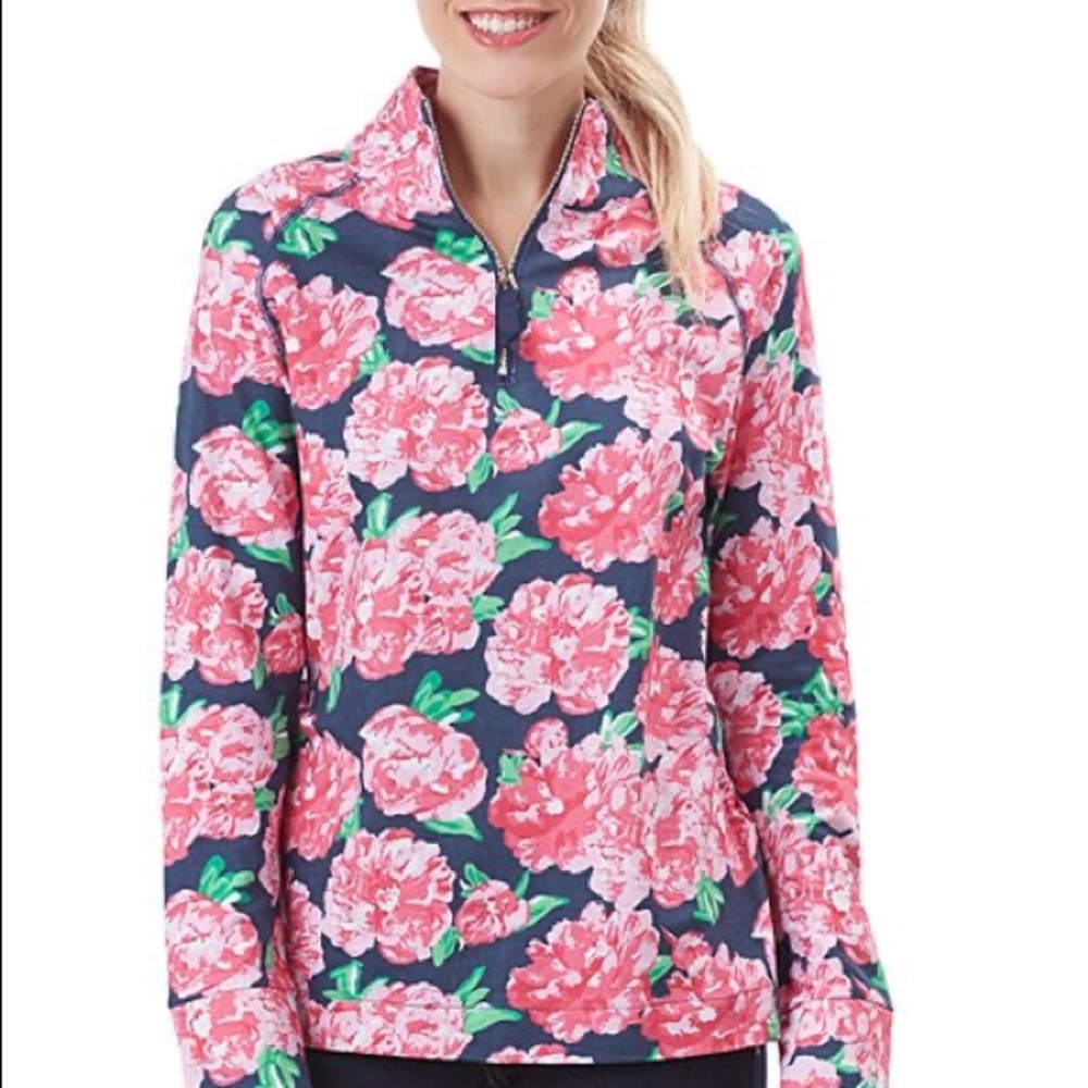 Pink Floral Pullover by Mud Pie